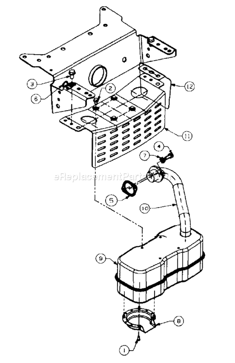 Page I Diagram and Parts List for 1363694H701 1996 Yard Man Lawn Tractor